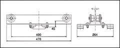 【尖んがり5倍】【直送品】 キトー サドル NMHC25 (250kg H形光芒) DIY・工具-安全・保護用品