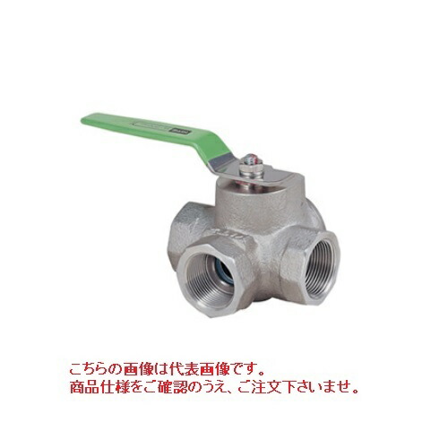 【ポイント5倍】キッツ (KITZ) 横形三方ボールバルブ (SCS14A) UTH4LM 25A (1B) 《ステンレス鋼》｜道具屋さん店 44,974円