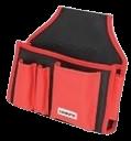 【尖んがり10倍】【直送品】 KLASS(極東産機) ウォッシャブルツールバッグ BLACK\u0026RED 12-8225