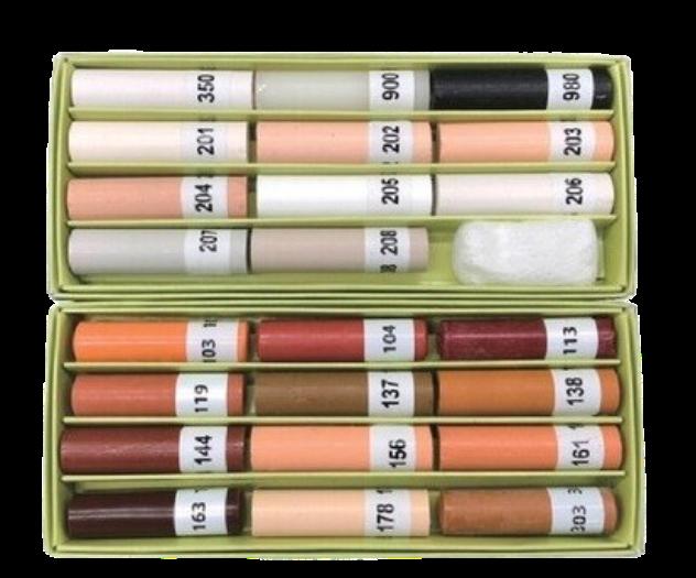 【ポイント5倍】【直送品】 KLASS(極東産機) イージーリペアスティック(シェラックつや消し)23色セット 23-9519
