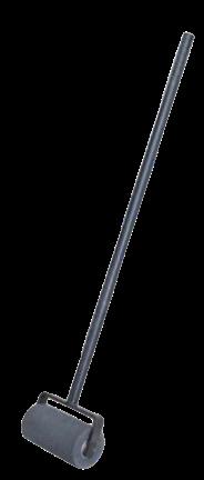 【ポイント5倍】【直送品】 KLASS(極東産機) 長柄ゴムローラー(φ100×200×1000mm)約5kg 26-0971