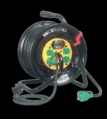 【直送品】 KLASS(極東産機) 3芯漏電遮断機付マジックリール Z-EB34 53-6049