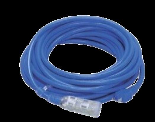 【ポイント10倍】【直送品】 KLASS(極東産機) 光るタップコード(10m)ブルー 53-6136｜道具屋さん店