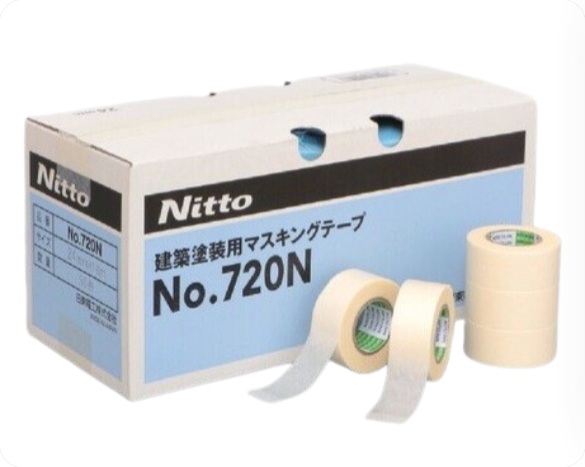 【ポイント10倍】【直送品】 KLASS(極東産機) マスキングテープ NO.720N(30mm幅×18m巻)(40巻入) 83-4015