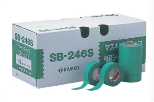 【ポイント10倍】【直送品】 KLASS(極東産機) マスキングテープ NO.SB-246S(18mm幅×18m巻)(70巻入) 83-4030