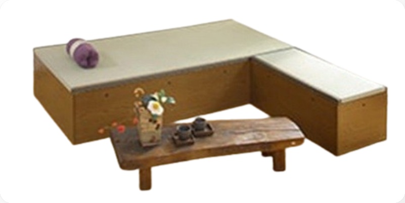 【ポイント5倍】【直送品】 KLASS(極東産機) 高床式ユニット畳 望(40×80cm)ブラウン(ヘリ付き) T3P2050 【特大・送料別】