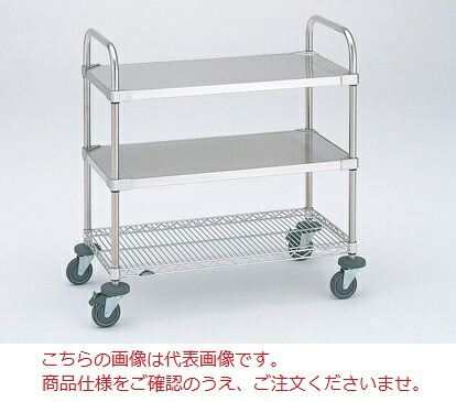 【ポイント10倍】【直送品】 エレクター ステンレスエレクターカート NSUTT4-2S (111-42716) 【送料別】