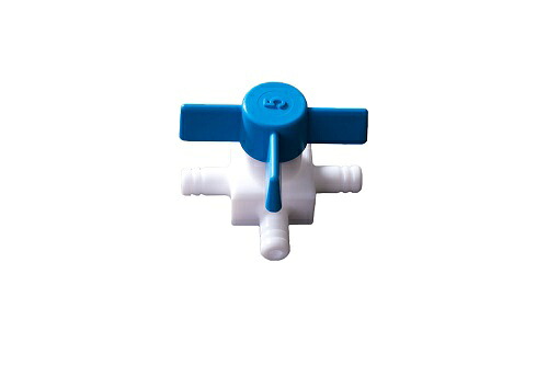【ポイント5倍】アイシス PTFE 3方ストップコック 10φ用 CC0805 (303-0000531)