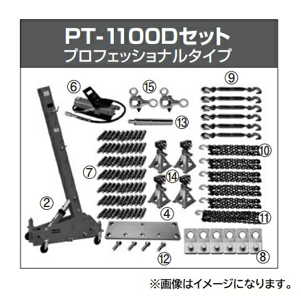 【尖んがり5倍】【直送品】 江東実業(KOTO) パワープーリングタワーD書き割り PT-1100D 【特大・貨物輸送別】