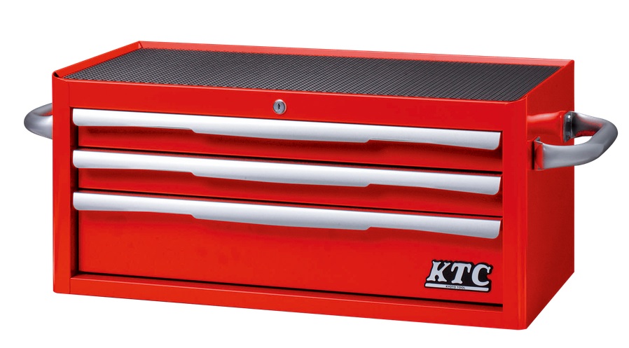 【直送品】 京都機械工具 (KTC) フラットトップチェスト(3段3引出し) レッド EKR-2003R 【法人向け・個人宅配送不可】 【大型】