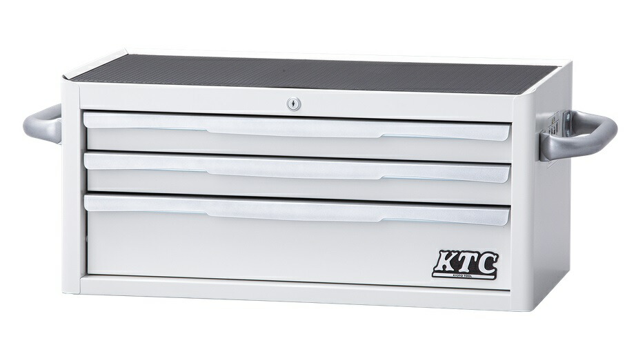 【直送品】 京都機械工具 (KTC) フラットトップチェスト(3段3引出し)ホワイト  EKR-2003WH 【法人向け・個人宅配送不可】 【大型】