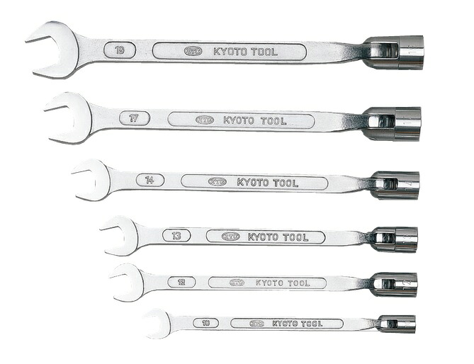 【ポイント5倍】京都機械工具 (KTC) フレックス ソケットスパナ 6本組 FBS6