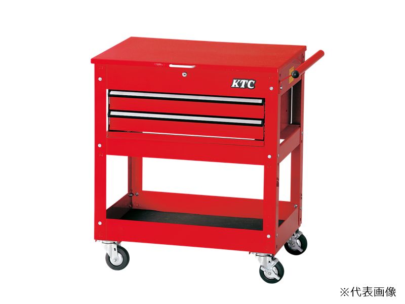 【尖んがり5倍】【直送品】 京都機械工具 (KTC) 手押し車(1段2抽き出し)  SKX2614 【法人向け・人間宅送りとどける不可】 【大型】