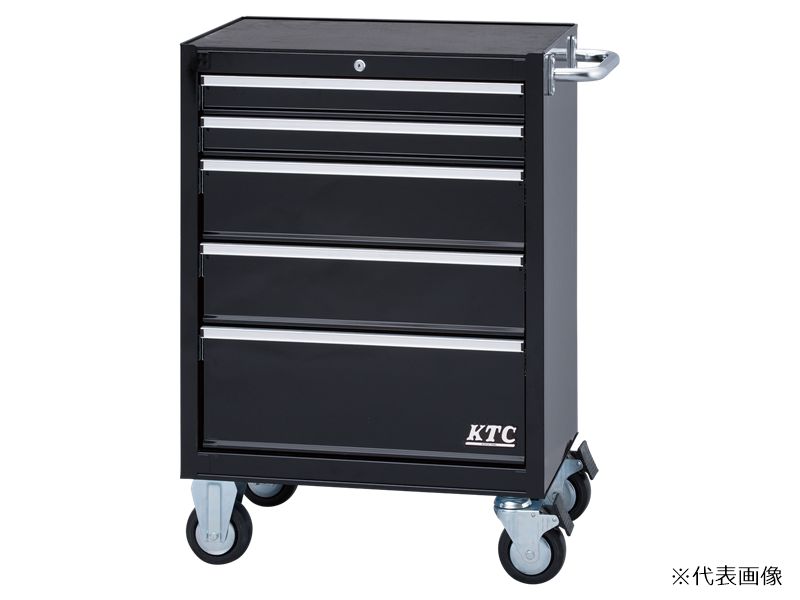 【直送品】 京都機械工具 (KTC) ローラーキャビネット(5段5引出し)ブラック SKX3805BK 【法人向け・個人宅配送不可】 【大型】
