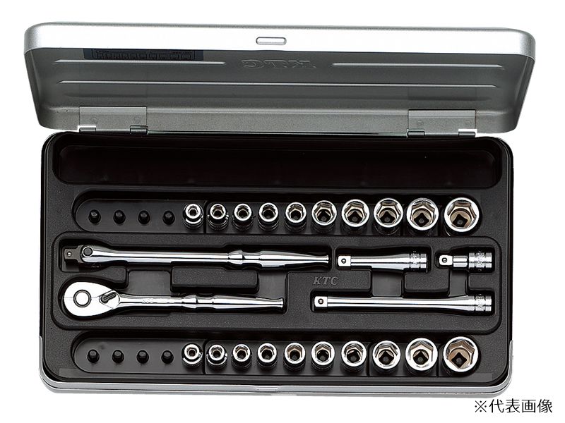 【ポイント5倍】京都機械工具 (KTC) (6.3SQ)ソケットレンチセット(インチ) TB2X20B