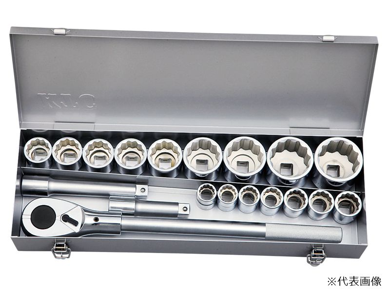 【ポイント10倍】京都機械工具 (KTC) (19.0SQ) ソケットレンチセット 19点 TB619B
