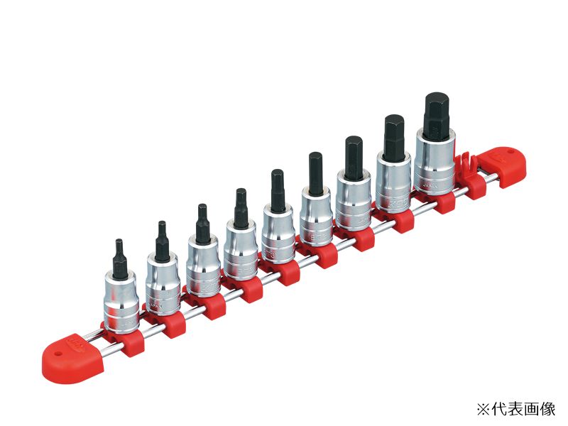 京都機械工具 (KTC) (9.5SQ)ショートヘキサゴンビットソケットセット(9 TBT3S09BH
