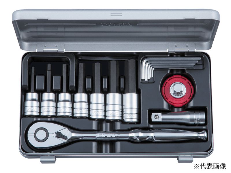 京都機械工具 (KTC) (12.7SQ) ヘキサゴンビットソケットレンチセット TBT415HX