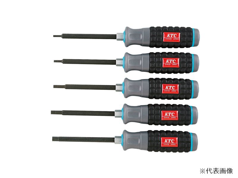 【ポイント5倍】京都機械工具 (KTC) 樹脂柄ヘキサゴンドライバセット 5本組 TD1H5