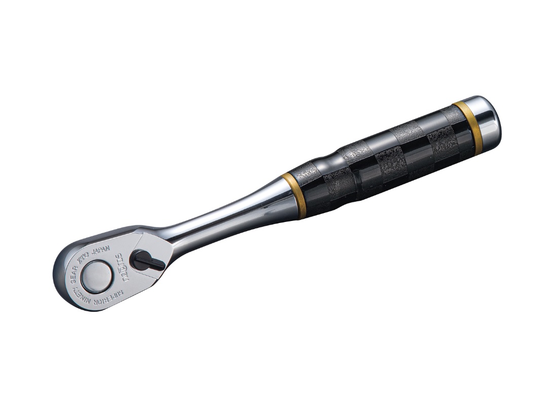 【直送品】 KTC ネプロス 漆ラチェットハンドル 市松 NBR390AJCHE 【法人向け・人間宅送りとどける不可】 【大型】