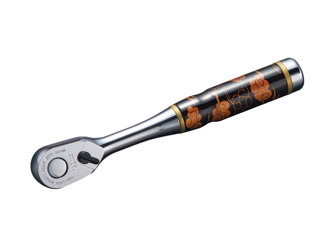 【直送品】 KTC ネプロス 漆ラチェットハンドル 瑞雲 NBR390AJZU 【法人向け・人間宅送りとどける不可】 【大型】