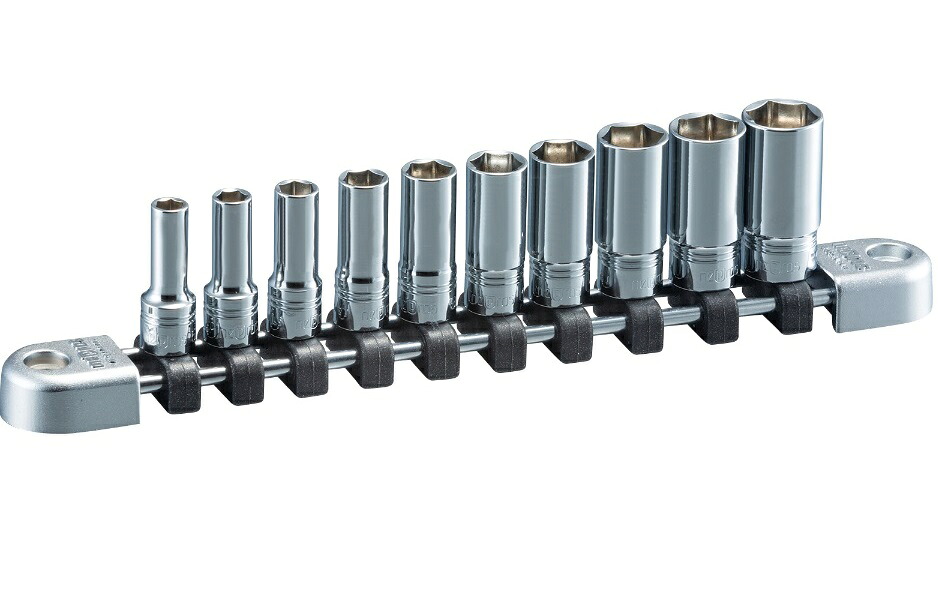 【尖んがり5倍】KTC ネプロス (6.3SQ)セミディープソケットセット NTB2M10A DIY・工具-その他-花・ガーデン・DIY