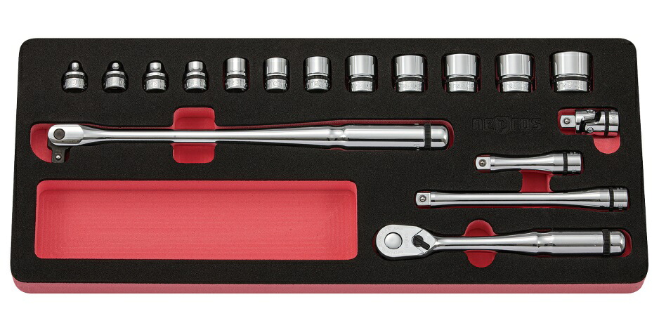 【ポイント5倍】KTC ネプロス (9.5SQ) ソケットレンチセット NTB317C