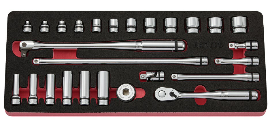 KTC ネプロス (9.5SQ) ソケットレンチセット NTB3X26C