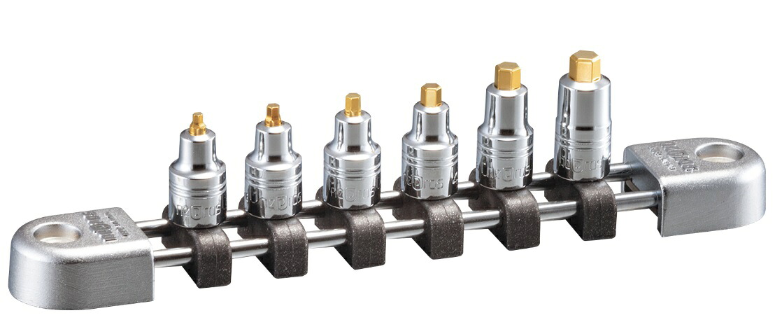 【尖んがり5倍】KTC ネプロス (6.3SQ)スタッビヘキサゴンビットソケットセット NTBT2SS06A