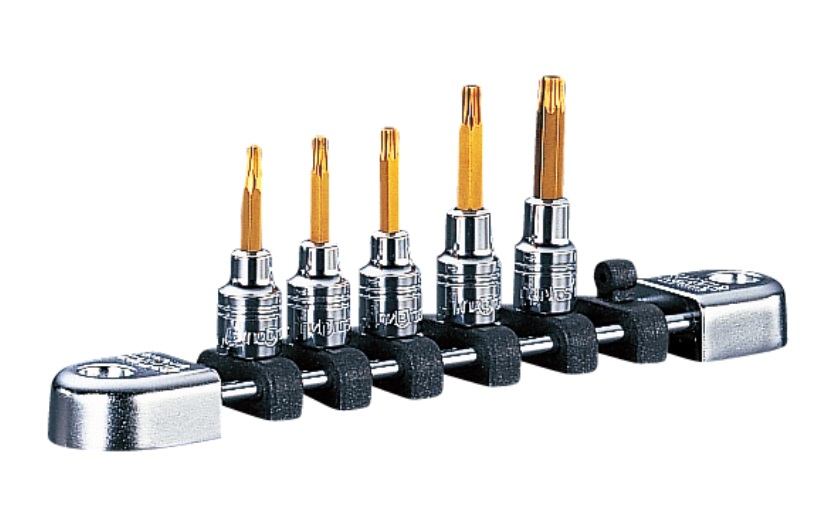 【ポイント5倍】KTC ネプロス (6.3SQ)T型トルクスビットセット NTQ4T05A