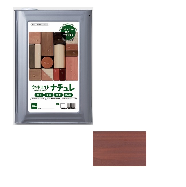 【尖んがり5倍】【直送品】 日本マテリエイド ウッドエイド（WOOD-AID） ナチュレ チーク 16kg