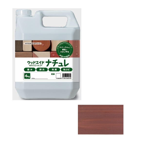 【直送品】 日本マテリエイド ウッドエイド（WOOD-AID） ナチュレ チーク 4kg