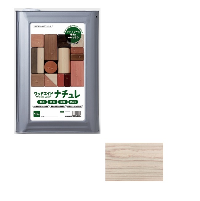 【ポイント5倍】【直送品】 日本マテリエイド ウッドエイド（WOOD-AID） ナチュレ ホワイト 16kg