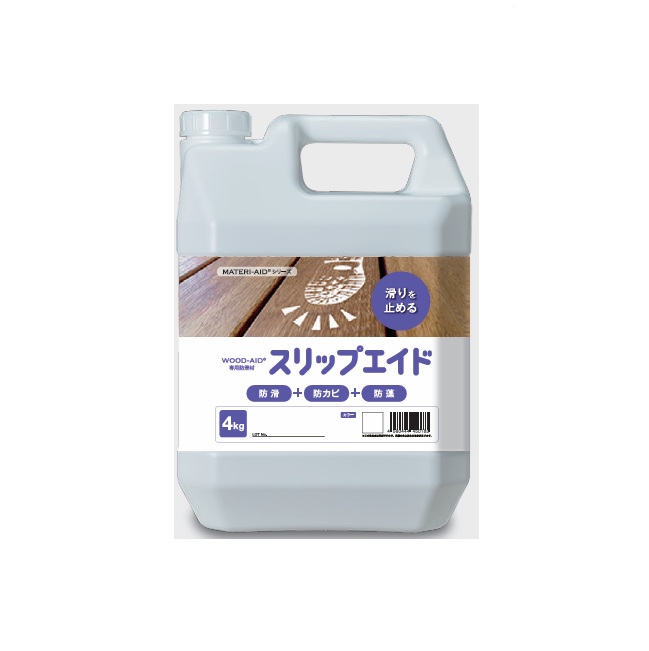 【尖んがり5倍】【直送品】 日本マテリエイド ウッドエイド（WOOD-AID） スリップエイド 4kg ―
