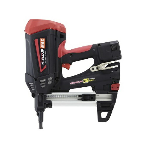 【尖んがり10倍】【直送品】 マックス ガスネイラ GS-738C2 (GN90167) (バッテリ2個・申し受ける器・容れもの付)