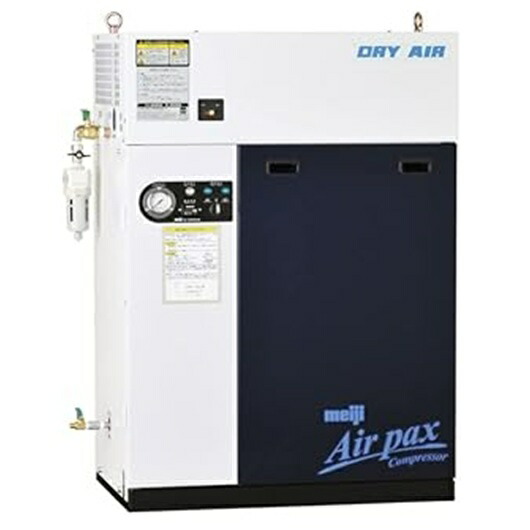 【尖んがり10倍】【直送品】 明治機械製造所 パッケージコンプレッサ レシプロ ドライパックス DPK-08D 6P (三相 200V 60サイクル) 【大型】