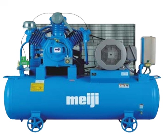 【ポイント10倍】【直送品】 明治機械製作所 汎用コンプレッサ レシプロ 連続・断続運転兼用式 GK-110D 5P (三相 200V 50Hz) 【大型】