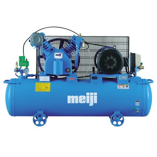 【尖んがり10倍】【直送品】 明治機械製造所 汎用コンプレッサ レシプロ 年代順の継続・断続動かす兼用式 キーパー-37A 5P (三相 200V 50サイクル) 【大型】
