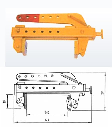 【直送品】 三木ネツレン オールマイティクランプ (開放的備え付ける付き添い人) CU-AM型500KG (F3105) (開放的備え付ける付き添い人)