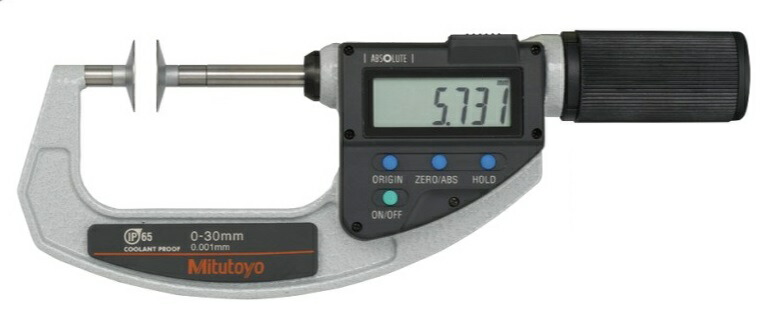 【尖んがり5倍】ミツトヨ (Mitutoyo) ミクロメーター PDM-30QMX (369-411-20) (直進式歯厚クイックマイクロ)