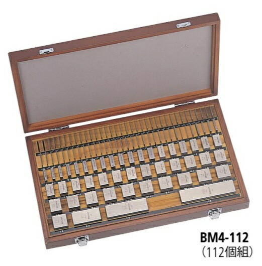 【ポイント5倍】ミツトヨ (Mitutoyo) スケヤゲージブロック標準セット 1MMベース BM4-112-2 (516-440) （112個組）｜道具屋さん店