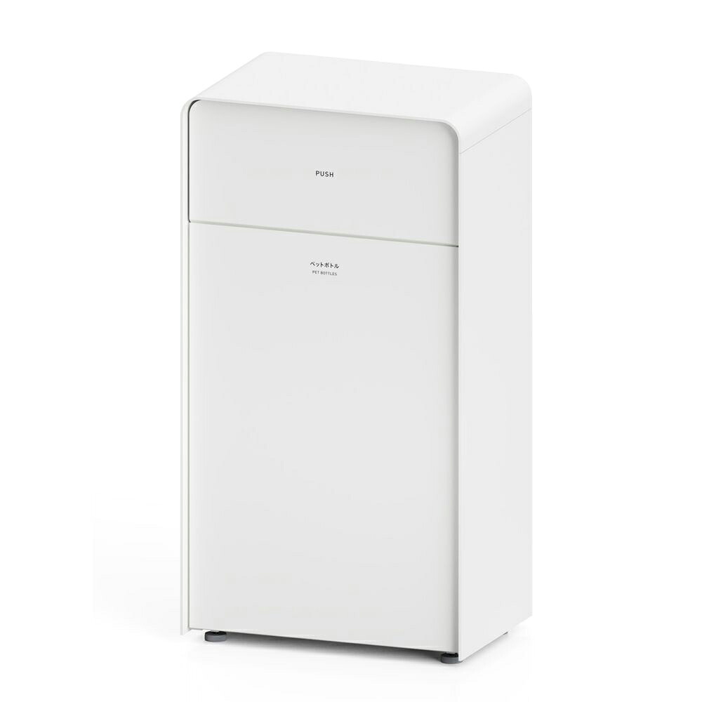 【ポイント10倍】【直送品】 ミヅシマ工業 MSERIES中型屑入 ホワイト #J ペットボトル (3621114) 【大型】