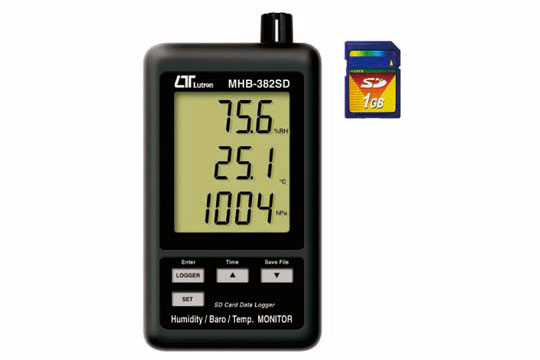 【ポイント5倍】マザーツール (MT) デジタル温湿度・気圧計 MHB-382SD