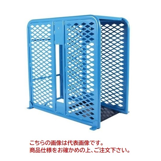 【ポイント5倍】【直送品】 長崎ジャッキ タイヤ安全囲い 大型・スリット有・1連 NTE-LS1 【大型】