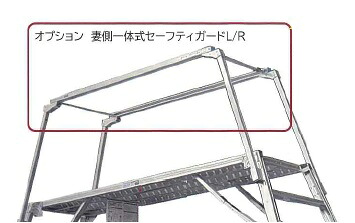 【直送品】 ナカオ (NAKAO) 褄側原則として式セーフティかばい立てL SGT-810L (1本) 楽駝・勇馬用 《足がかり台オプション》 【大型】