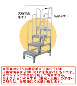 【直送品】 ナカオ (NAKAO) 階段手すり SHG-2 G型用 《作業台オプション》 【大型】
