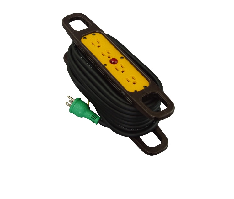 【ポイント5倍】日動工業 ハンドリール HR-E104-BK 10m 《延長コード》|道具屋さん店