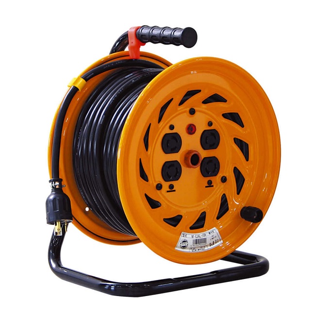 【ポイント5倍】日動工業 電工ドラム NF-E34L-15A 100V アース付 ロック(引掛)式 《コードリール》