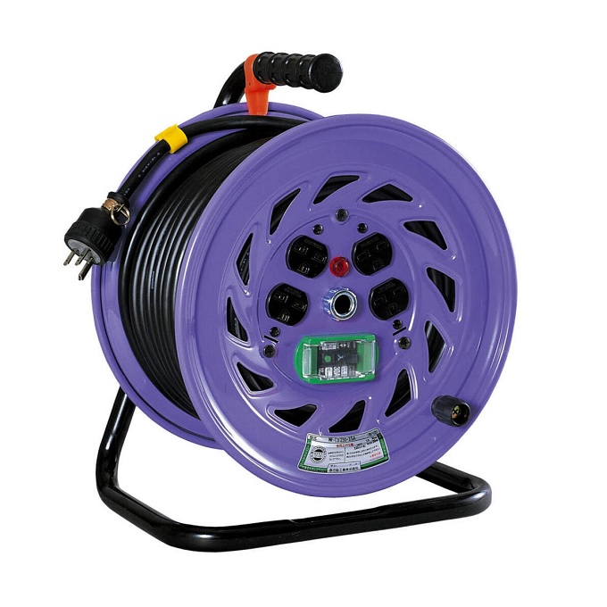 【ポイント5倍】日動工業 電工ドラム NF-EB230-15A 単相200V 漏電保護専用ブレーカー付 《コードリール》