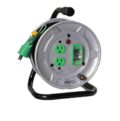 【ポイント10倍】日動工業 電工ドラム NS-EB12 100V 漏電保護専用ブレーカー付 《標準型コードリール》